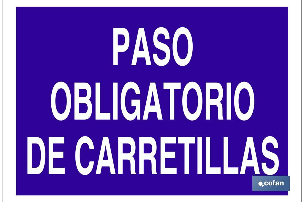 Paso obligatorio de carretillas